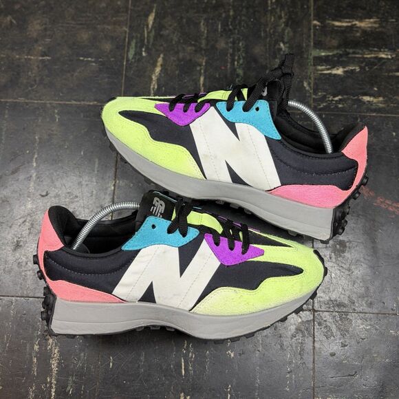 New Balance 327 Black Multi-Color (MS327EA) Sz 7.5 Comfort Clean OG Rare - Picture 1 of 5